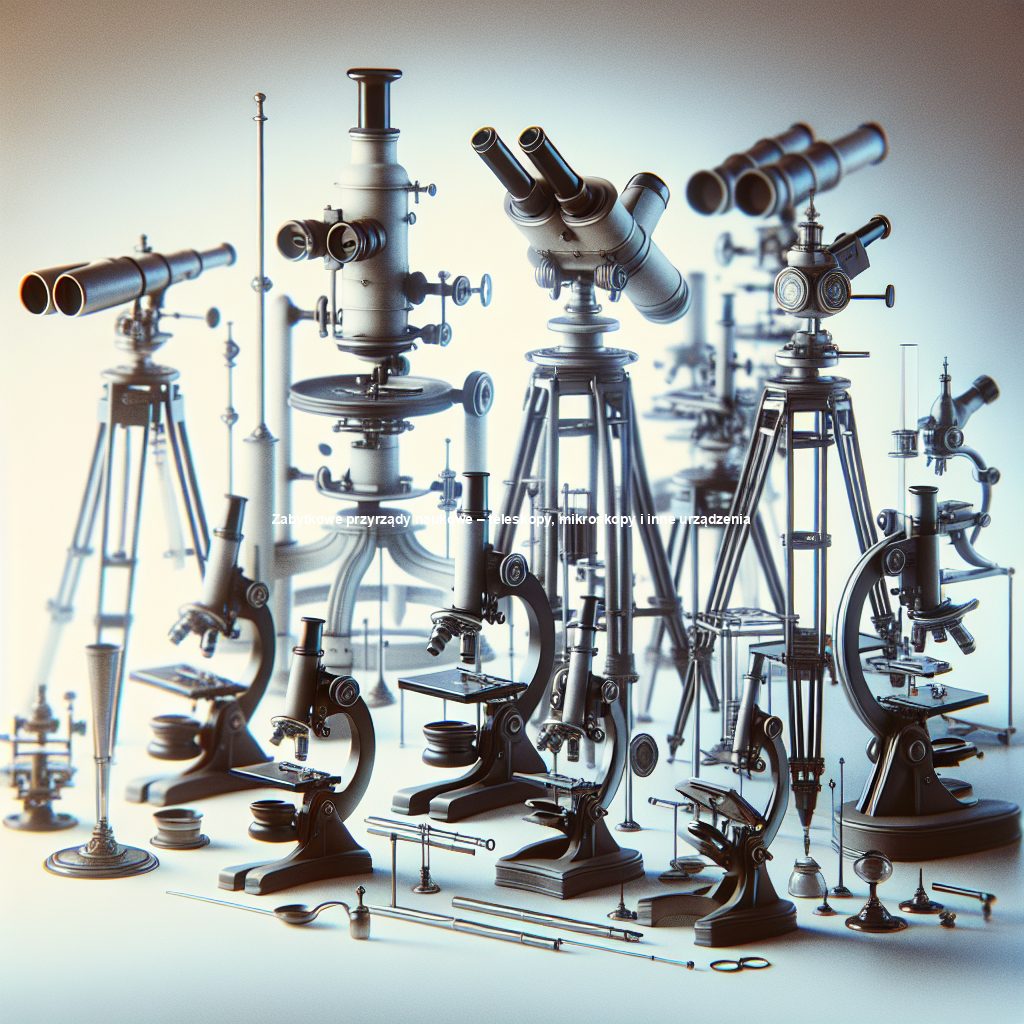Zabytkowe przyrządy naukowe – teleskopy, mikroskopy i inne urządzenia