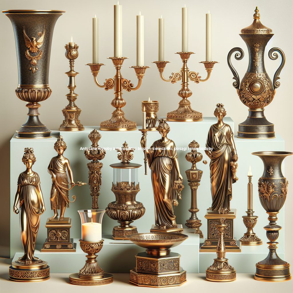 Antyczne wyroby z mosiądzu i brązu – świeczniki, posągi i inne ozdoby