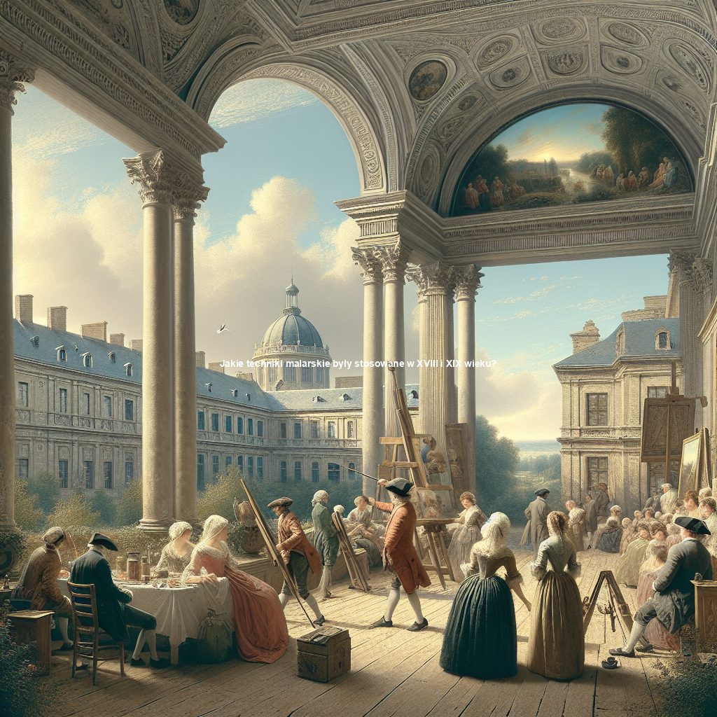 Jakie techniki malarskie były stosowane w XVIII i XIX wieku?
